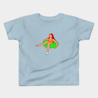 Pool Girl Kids T-Shirt